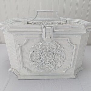 Max Klein Sewing Box Painted White Handled Inner Storage Tray SC-2015 Plastic